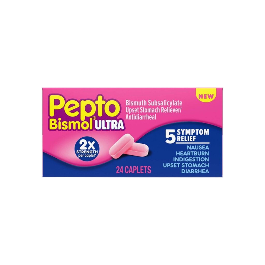 PeptoBismol Caplets Ultra for Nausea, Heartburn, Indigestion, Upset