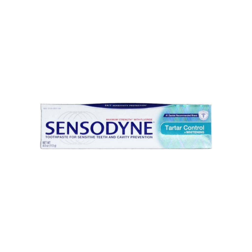 Sensodyne Tartar Control Plus Whitening Toothpaste 4 oz valpacks