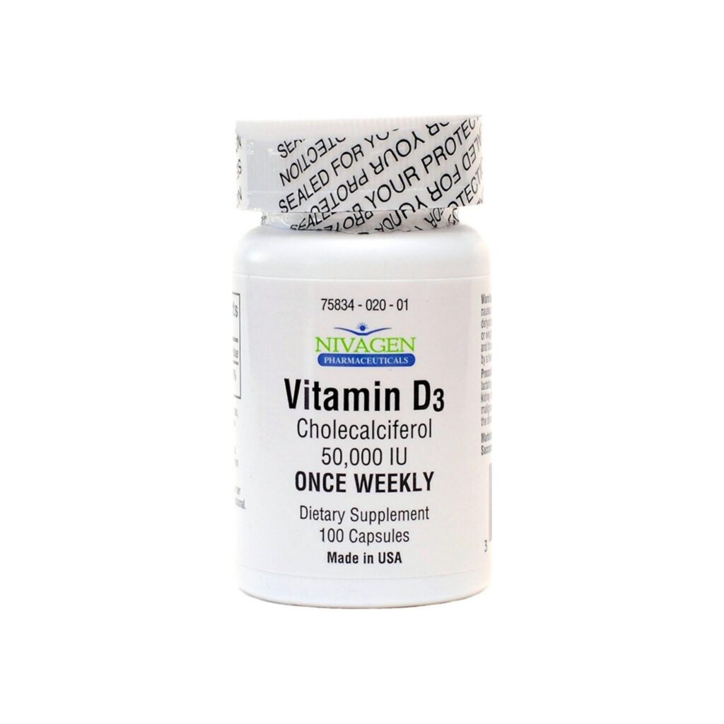 Nivagen Pharmaceuticals Vitamin D3 50,000 IU 100 ea valpacks