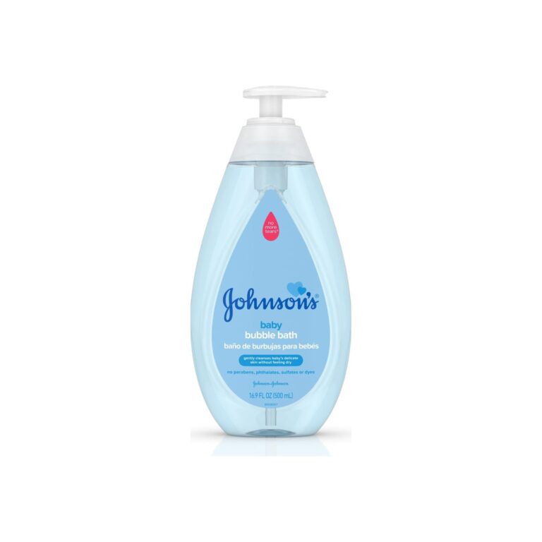 JOHNSON’S ParabenFree Baby Bubble Bath for Gentle Baby Skin Care 16.9 oz valpacks